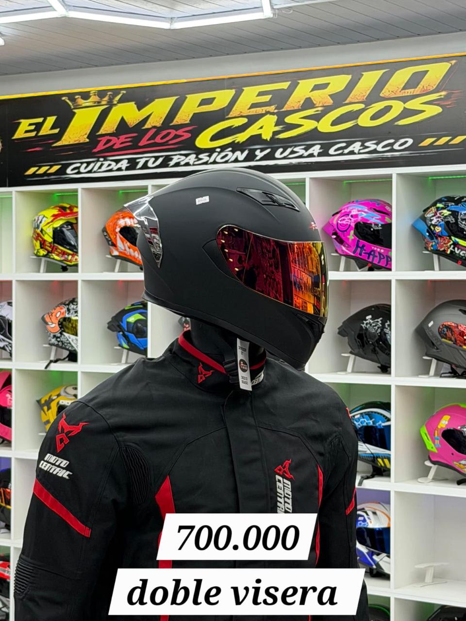 cascos doble visera