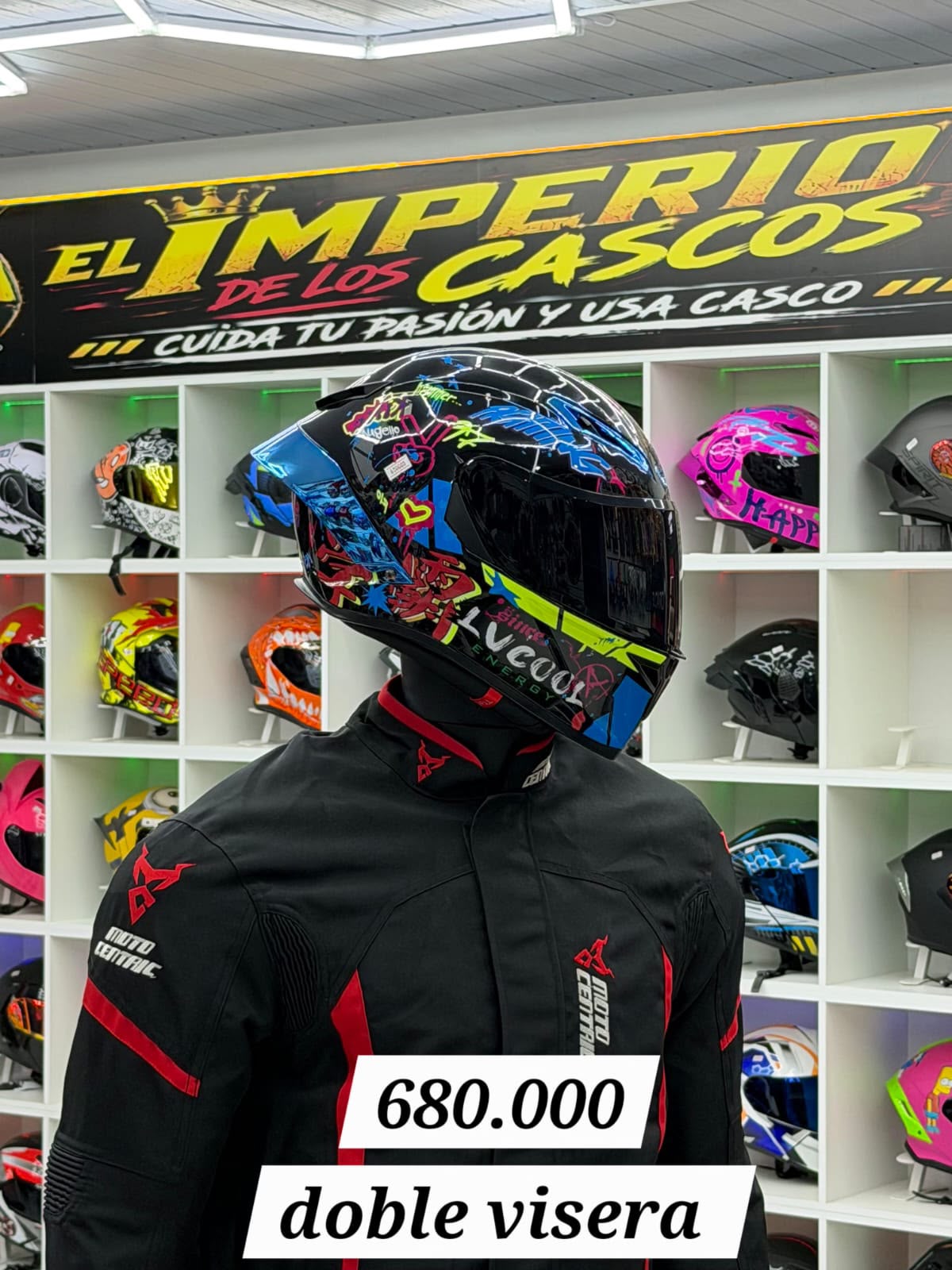 cascos revatible doble visera