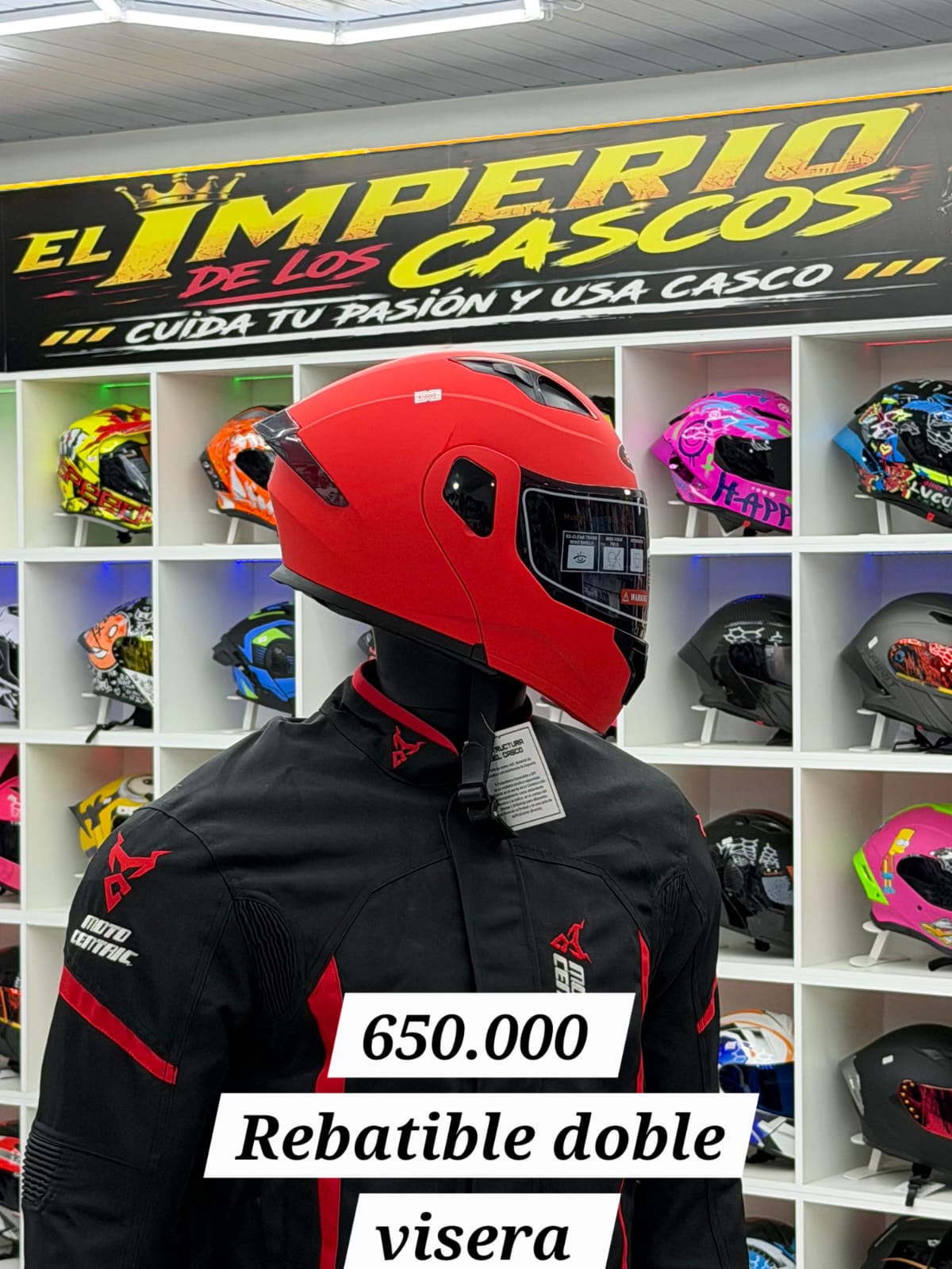 cascos revatible doble visera