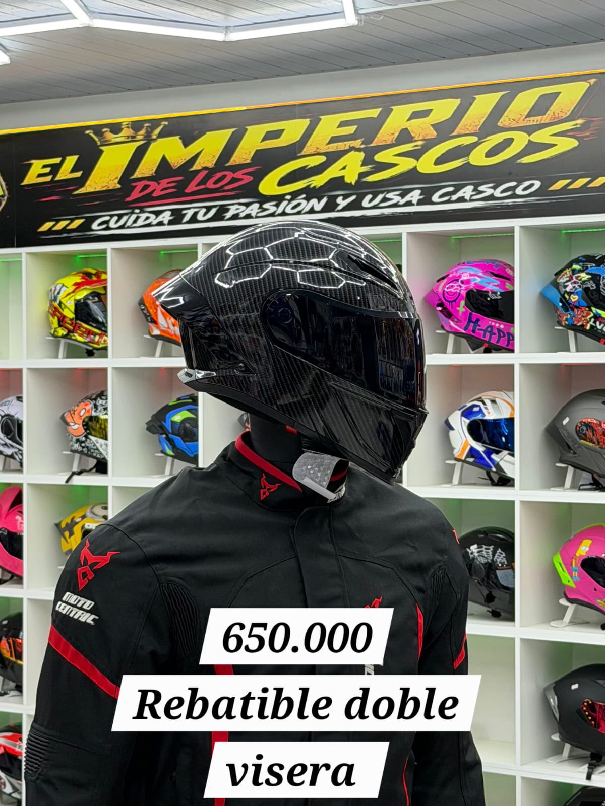 cascos revatible doble visera