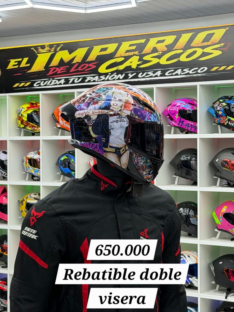 cascos revatible doble visera