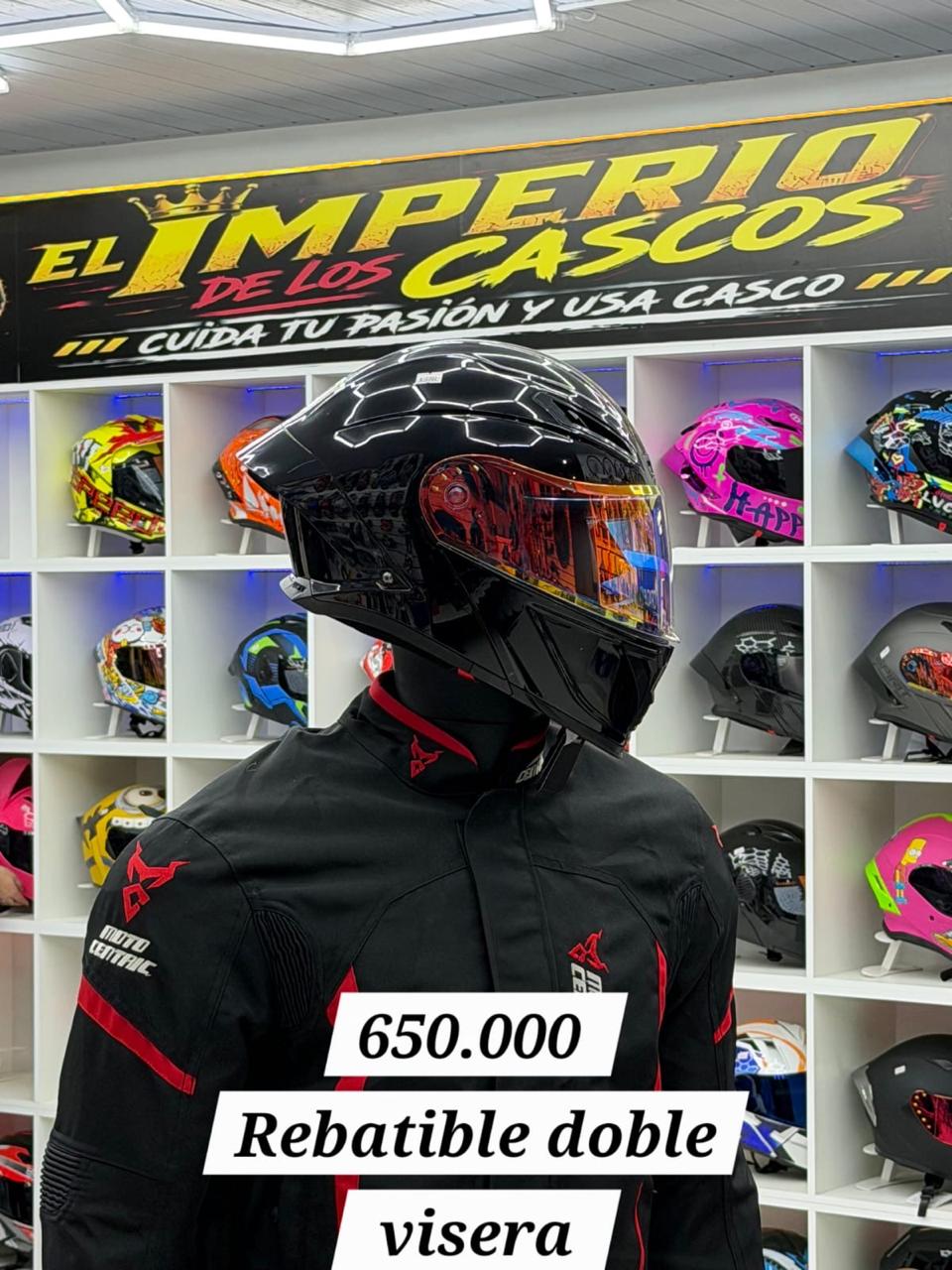 cascos doble visera