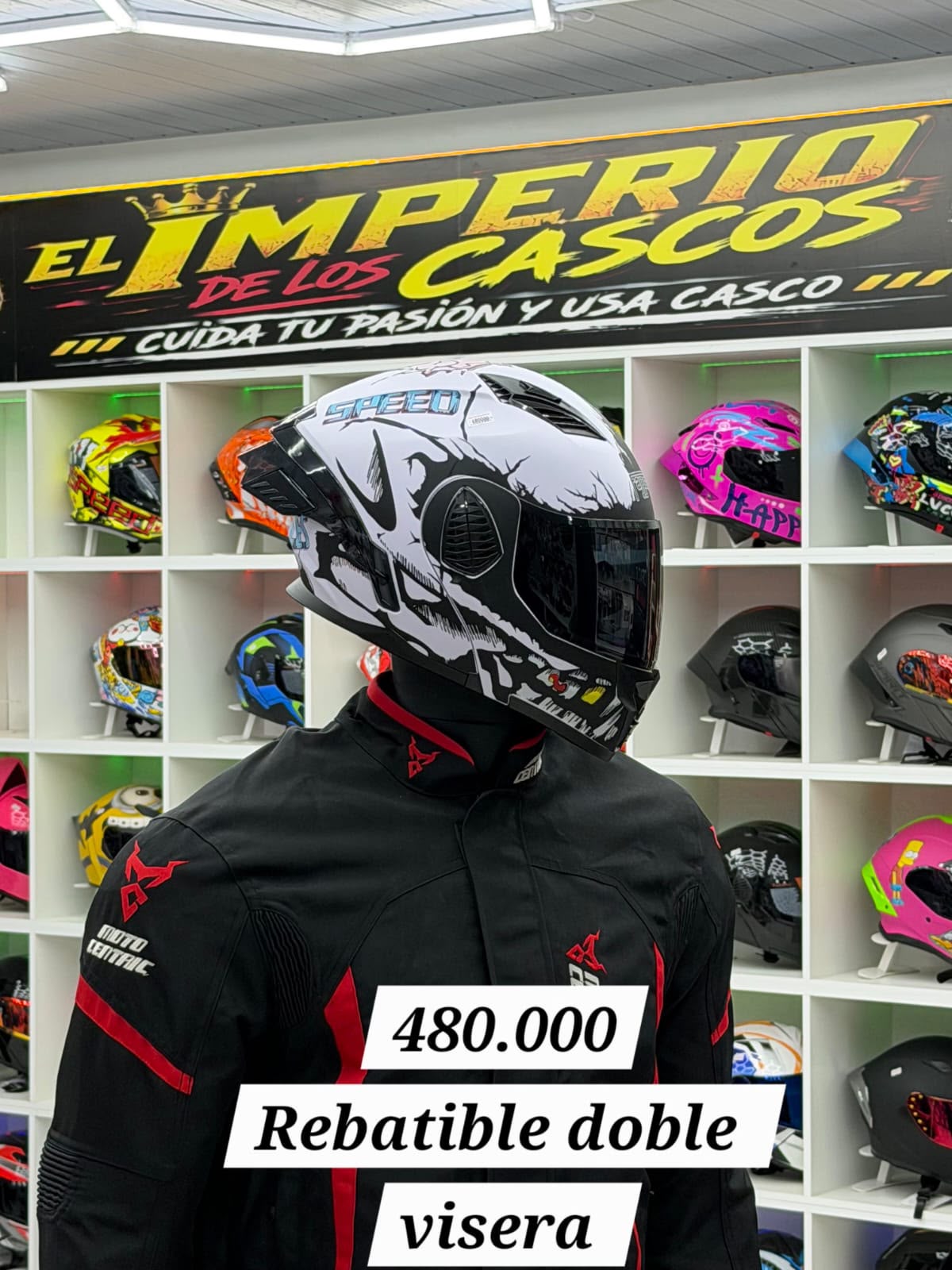 cascos rebatible