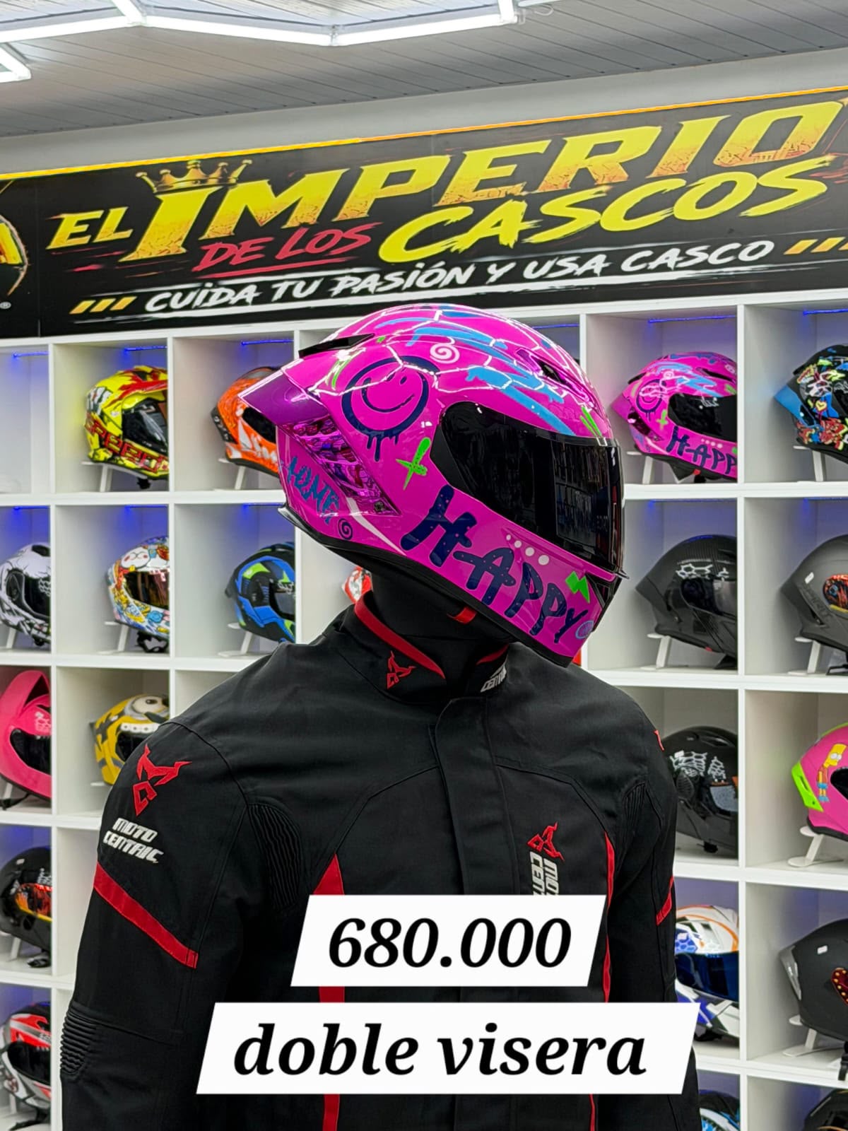 cascos doble visera