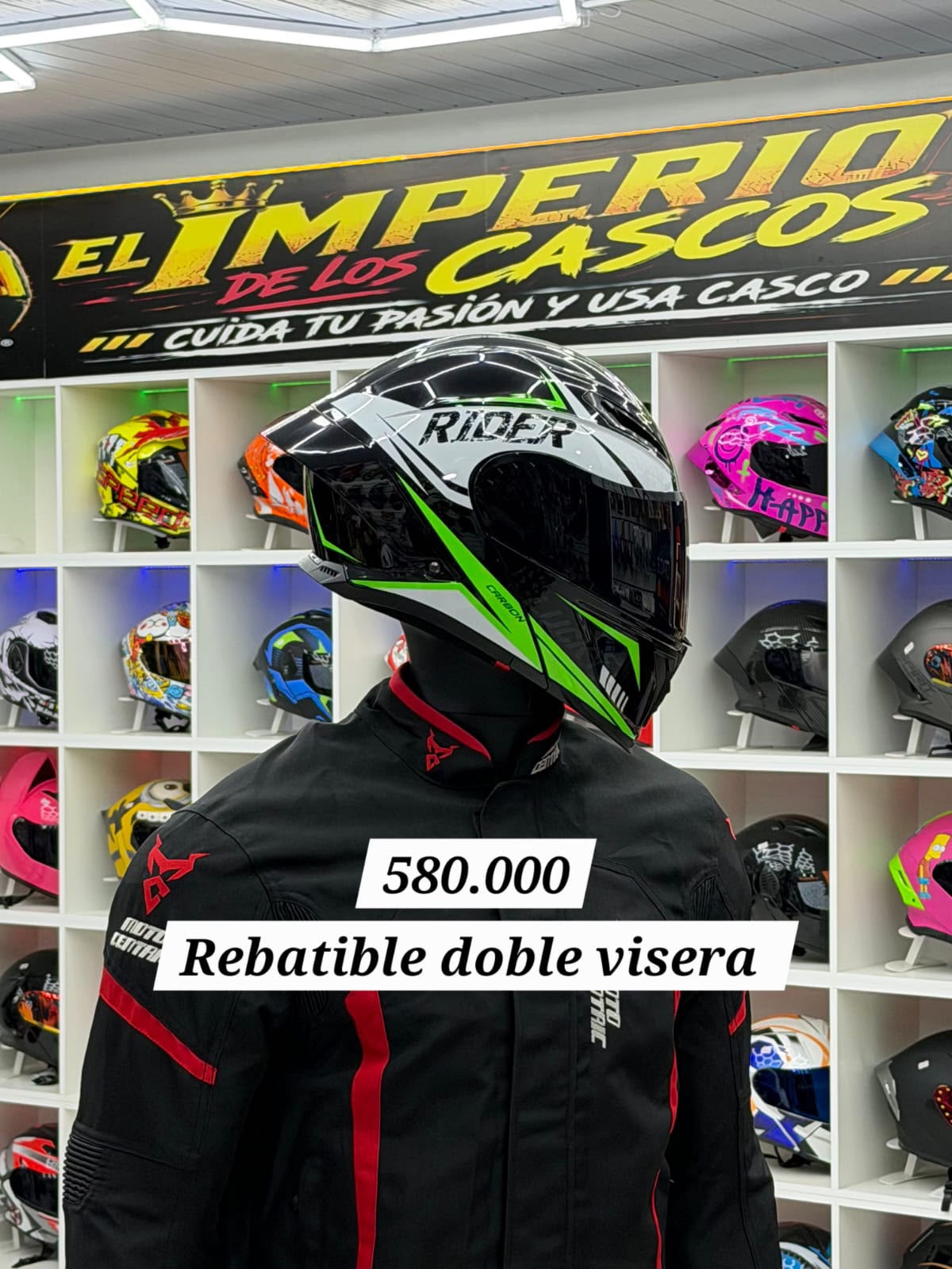 cascos revatible doble visera